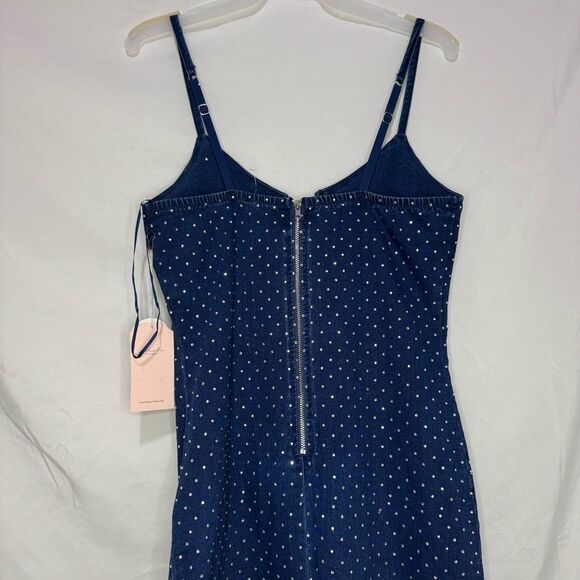Studded Stone Cami Denim Dress - Picture 5 of 6